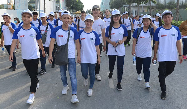 Mẫu áo thun tham gia sự kiện đi bộ của báo Tuổi trẻ