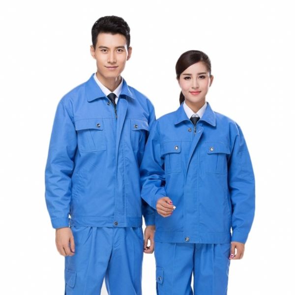 Đồng phục dành cho công nhân xây dựng màu xanh da trời